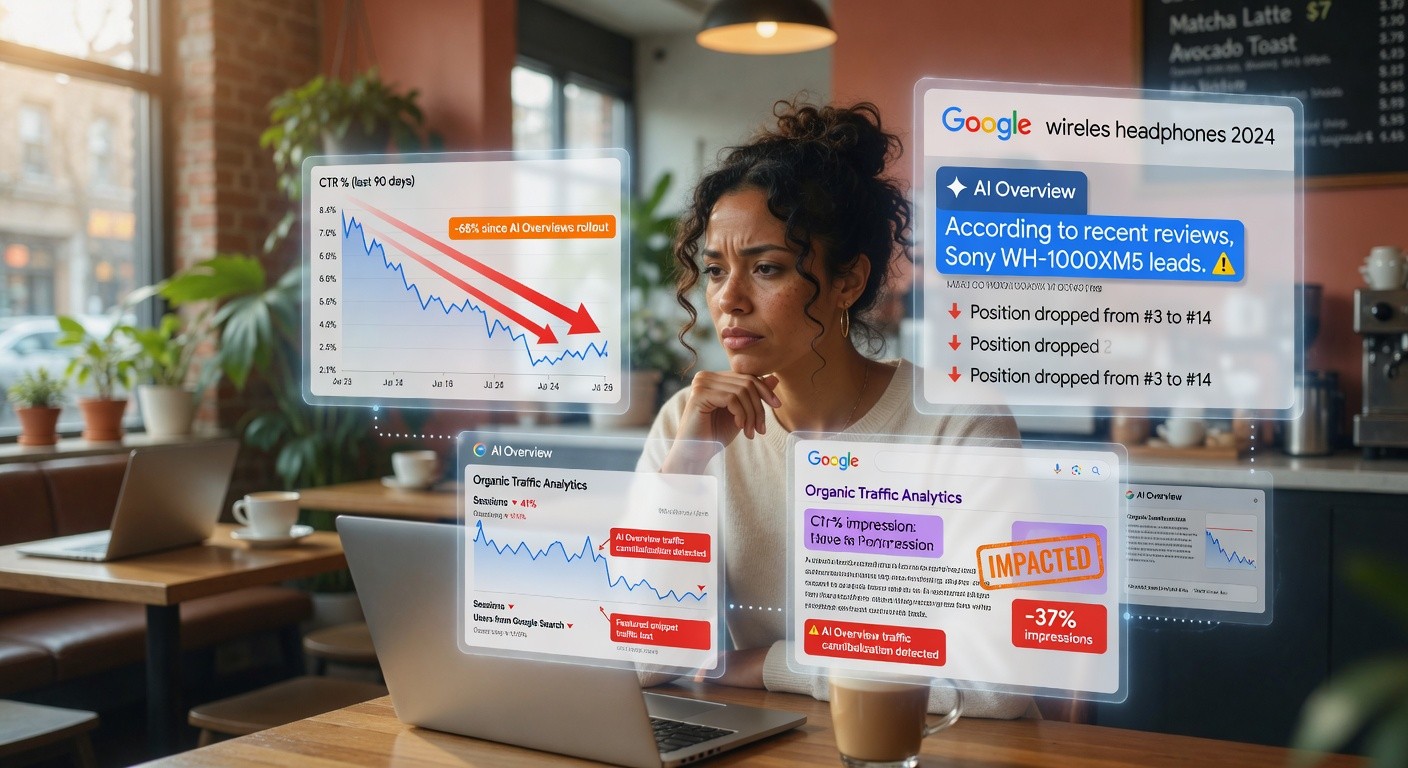 Google AI Overviews: por qué tu web recibe menos visitas (y qué hacer) | BigLobster